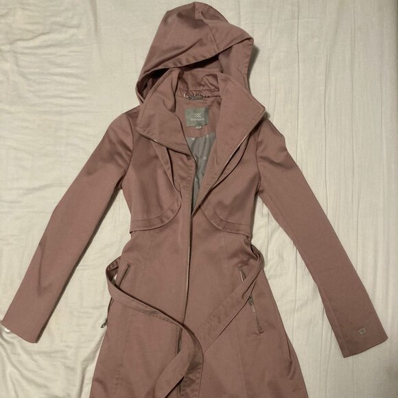 Soia & Kyo - Arabella Water-Repellent Hooded Zipped Trench Coat - Size XXS - Picture 4 of 6